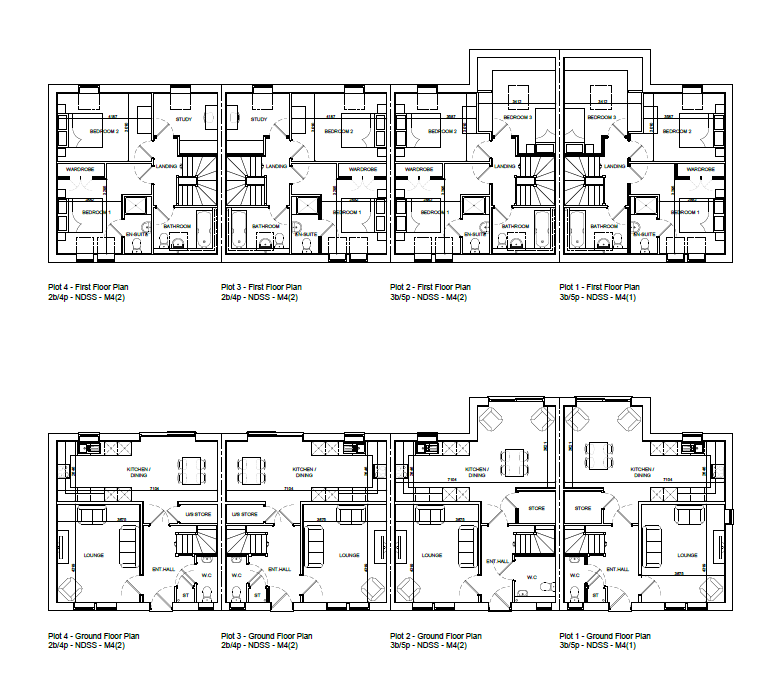 Plots 1 - 4 Plans